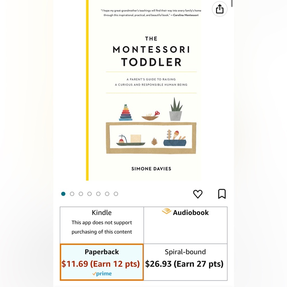 The Montessori Toddler by Simone Davies